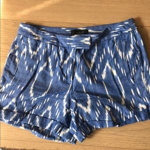 Jcrew Ikat Linen Shorts